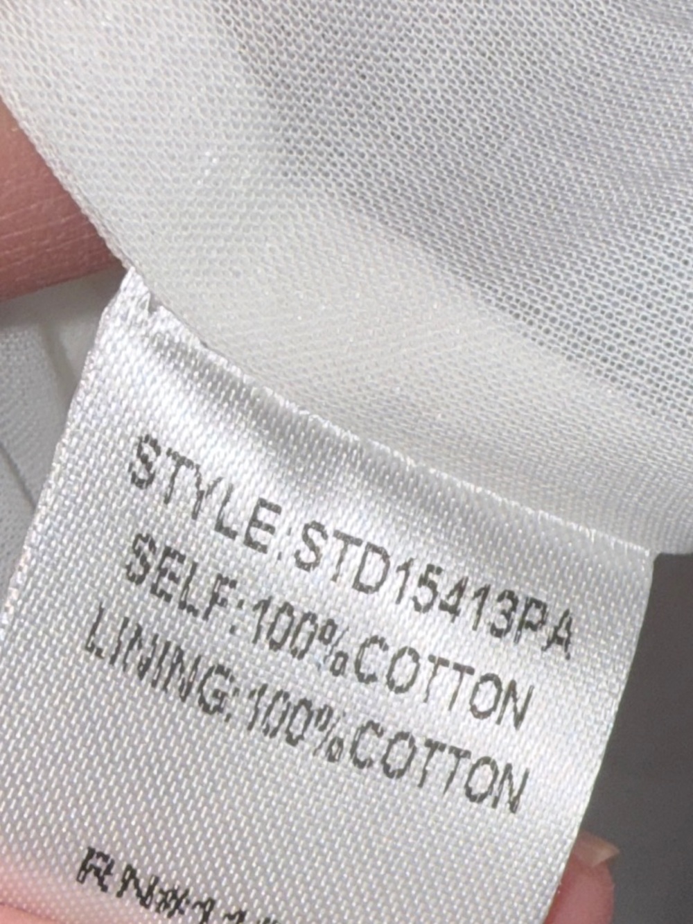 Sugarlips White Midi Cotton Dress with Navy Nautical Print - Picture 5 of 5